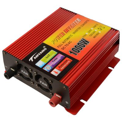 China High Quality Home Appliance DC 1KW 12V 24V AC Power Inverter Car Household 110V 220V Off Grid Customized Sine Wave Series Modified Inverter for sale