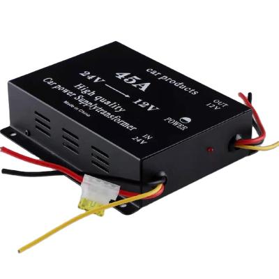 China New Truck Hot Sale Car Power Supply Dc24v Transformer To Dc12v 45A Vehicle Transformer Buck Converter For 45a for sale