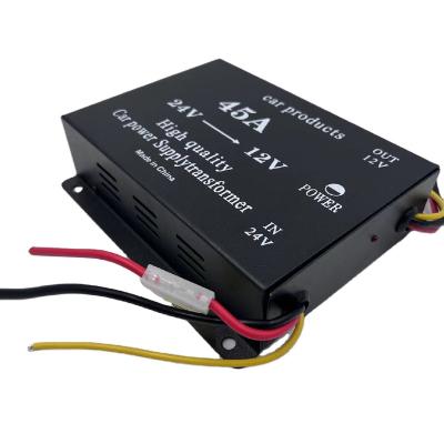 China 45A Truck Car Power Supply Transformer Dc24v To Dc12v Buck Converter For 45a Vehicle Transformer for sale