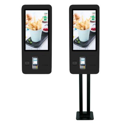 China Restaurant Self Service Solutions 27 Inch Touch Capacitive Self Ordering Kiosk For Restaurants for sale