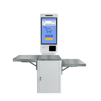 China Smart touch screen machine terminal self-test checkout supermarket sale service payment kiosk 24 inch for sale