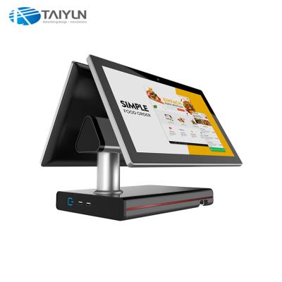 China Face recognition double side touch screen pos system cash register for restaurant and retail store use for sale