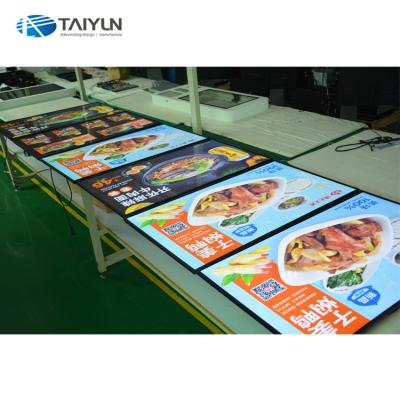 China New Design Digital Display Wall Hanging Restaurant Indoor Electronic LCD Digital Menu Indoor Advertising Board for sale