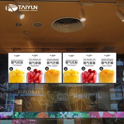 China Markets indoor restaurant advertisements super slim lcd advertising display player signage cafe menu android digital board for sale for sale