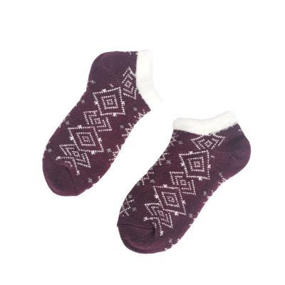 China Winter Fuzzy Slipper Warm Socks Antibacterial Floor Anti-Slip Indoor Socks for sale