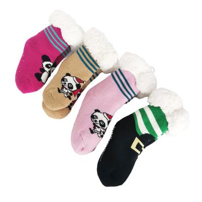 China Antibacterial Knit Slipper Home Indoor Living Room Floor Anti-Skid Socks for sale