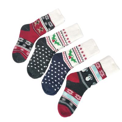 China Customized Antibacterial Logo Pattern Cotton Animal Socks Winter Women Socks Ladies for sale