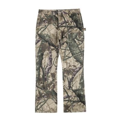 China Breathable Hot Sale Men Lightweight Flare Carpenter Pant Camo Tree Cargo Pants Digital Print Camouflage Forest Carpenter Pants For Men for sale