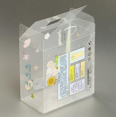 China Recycled Materials Free Gift Custom Acetate Folding PVC Plastic Clear Box for sale