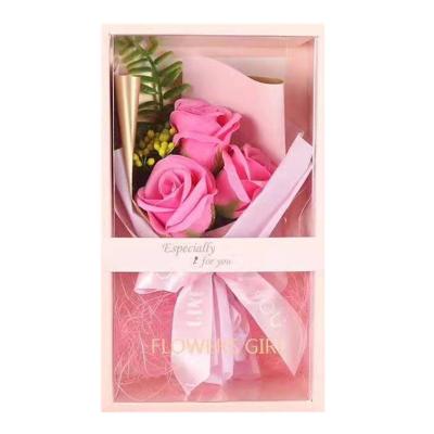 China Gift Factory Direct Sales Mounted Soap Flower Gift Box Flowers Artificial Flowers for sale