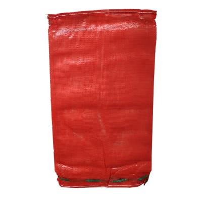 China Promotional red firewood mesh bag pp woven raschel mesh bag pp large pp firewood mesh bags moisture proof wholesale mesh bags for sale