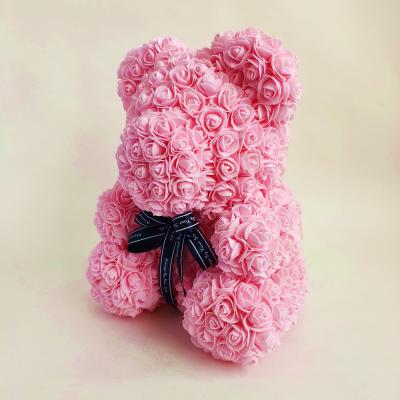 China Gift rose teddy bear in gift box rose bear 25cm with box for sale