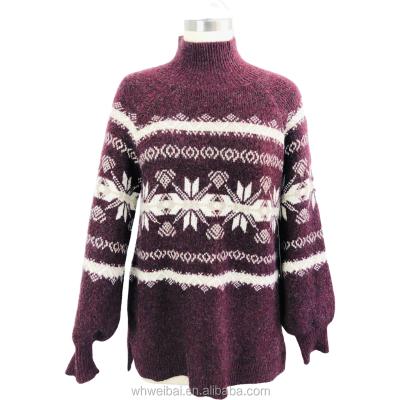 China New Design Winter Snowflake Christmas Yarn Anti-Wrinkle Fashion Sweater Man Sweater Mossiy Ugly Drop Shoulder Warm Sweater for sale