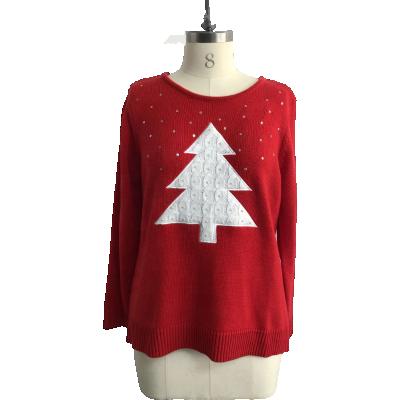 China OEM Anti-Shrink Unisex Adults Ugly Christmas Sweater Manufacturer With Christmas Tree for sale