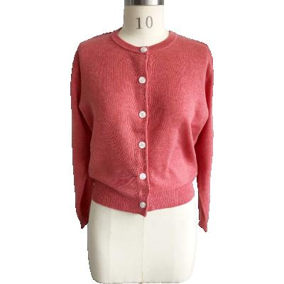 China Anti-Wrinkle Sweater Custom V-Neck Ladies Thick Warm Cardigan Sweaters for sale