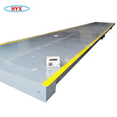 China Competitive Price 60t 50 Ton Weight Machine Truck For Digital Yaohua Sale 3*10m3*12m3*16m Checkered Steel Type Cement Plant Pit Less Weighbridge for sale