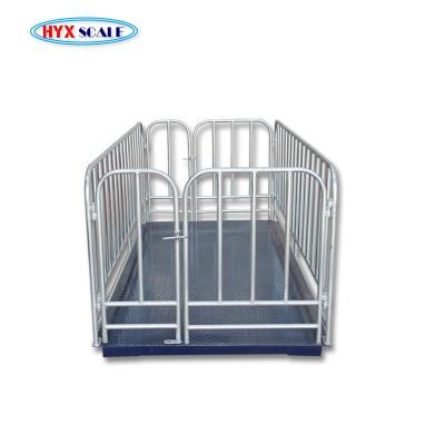 China Alloy Steel& High Precision Cattle 1000kg Pig Sheep Frighten Goat Animal Scale Weight Cattle Scales for sale