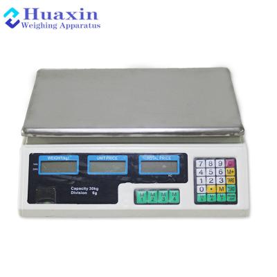 China Weight Function Capacity 5g Electronic Evaluation Calculation Scale 30kg for sale