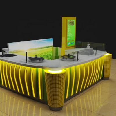 China PANEL Design Freestanding Food Kiosk Popcorn Kiosk Corn Stall For Mall for sale