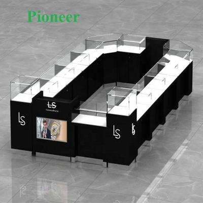 China PANEL Watch Kiosk Jewelry Display Showcase Kiosk Design Luxury Jewelry Showcase Design for sale