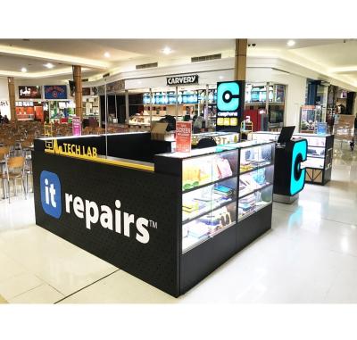 China PANEL Shopping Mall Mobile Phone Accessories Kiosk Phone Repair Kiosk Phone Fix Station for sale