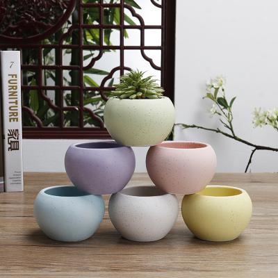 China Modern style hot three-dimensional ball vase household flower pot ceramic flower pot cz172-1 for sale