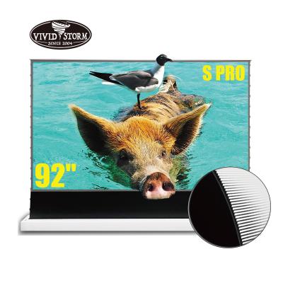 China PRO VIVIDSTORM S 92 Inch Electric Portable Retractable Ambient Light Screen Rejecting 4k 3D 8K UHD Home/Movie/Theatre Laser Projector for sale