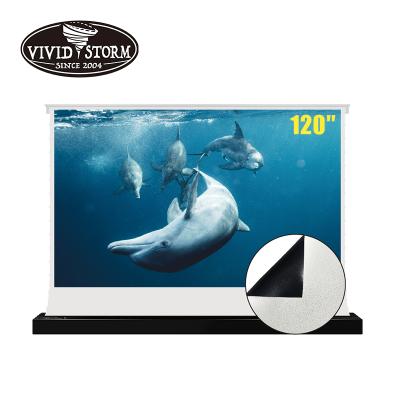 China VIVIDSTORM 120 Inch S Electric Projector Electric Screen with White Cinema Screen Material for Home Theater School Meeting Room for sale