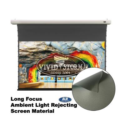 China VIVIDSTORM 2 Electrical Set Thin Electric Tab-stretched Drop Down Screen 120 Inch 16:9 Pull Down Wall, Ceiling & Suspended Install for sale