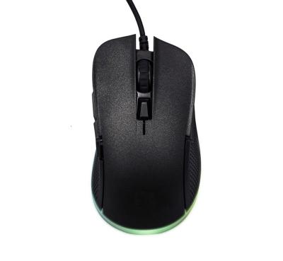 China Wired Backlight Wired Gaming Mouse RGB Gaming Mouse 6D Black  White for sale