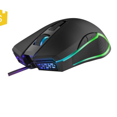 China Optics Mouse Wired Gaming Mouse RGB 9 Button Computer Mouse for sale