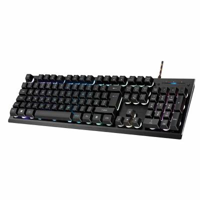 China Lighting 180cm Usb Cable Black Wired Membrane Gaming Keyboard Rgb Standard USB 3.0 ROHS FCC Ce Right-handed Desktop Scissor RECH for sale