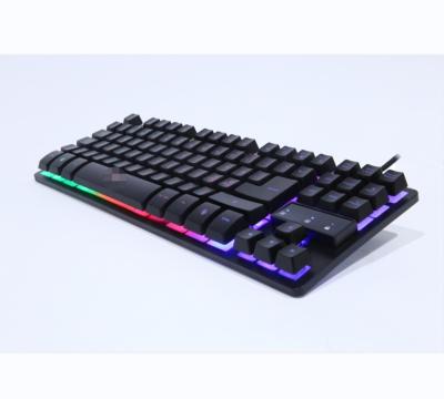 China 87 Key Computer Wired Keyboard Mini Games Backlit Wired Keyboard Home or Office or Gaming for sale