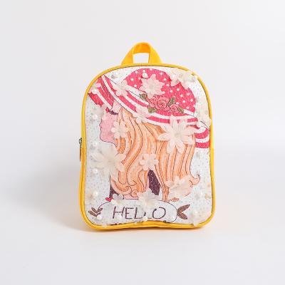 China 2021 Fashion bagback sequin school bag waterproof sequins backpack for little girls and school kids for sale