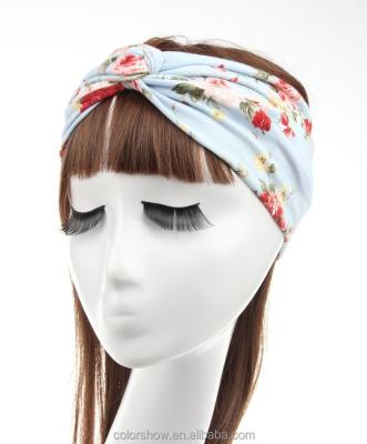 China Wholesale 2015 New Fashion Women Printed Hair Band Various Color Hair Ornament ACCESORY for sale