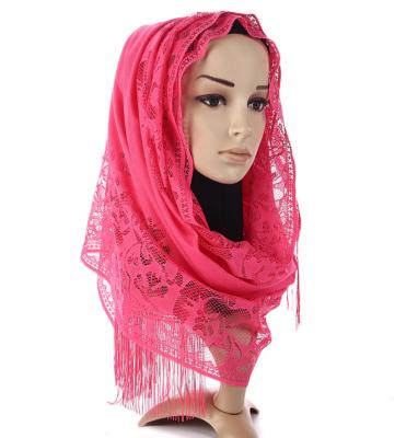 China Gaitou Knitting Women's Cotton Fashion Lace Scarf Arabic Wholesale for sale