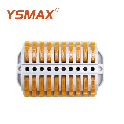 China Manufacturer Ce Certified Wire Connection YSMAX YS 10 In 10 Out 10p Fixed Electrical Wire Connector for sale