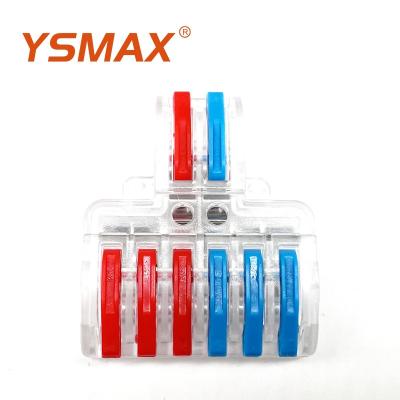 China Wire Connection YSMAX Ce Certified Factory Outlet YS 2 In 6 Out Of Electrical Wire 623 Connector Terminal Block for sale