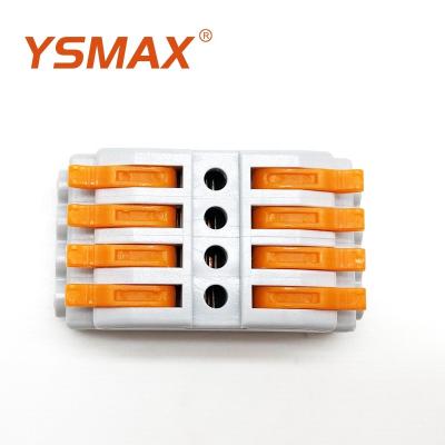 China Factory Direct YS Wire Connection YSMAX CE Certified 4 In 4 Out Electrical Wire 4p VARGO Terminal Block for sale