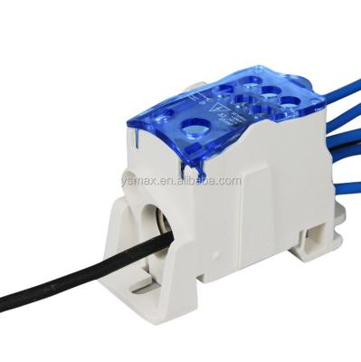 China Good Quality Automotive Connection 1 Wire In Many Out Of UKK 160A Din Rail Distribution Terminal Blocks for sale