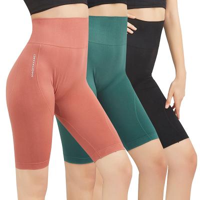 China HOT Selling Yoga Fitness Sports Breathable Nude Tight Running Shortwear High-waist Seamless Pants for sale