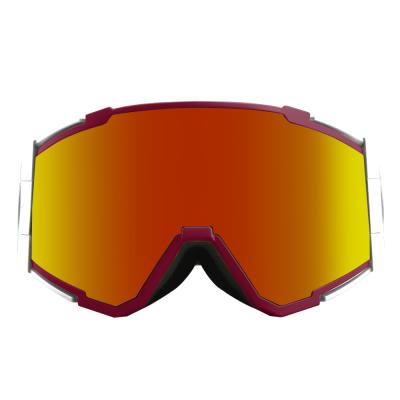 China New Style Fashion Custom Lens New Locking System Ski Goggles Polarized Lens Snowboard Goggles For Skiing for sale