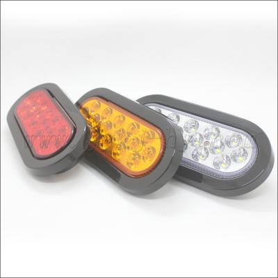 China Truck Trailer Car Led LED Stop Tail Turn Lights Oval Truck-Lite LED Light Red Yellow White for sale