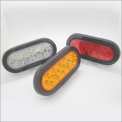 China Truck Trailer Car Led Auto 2021 Hot Selling 6 Inch Oval Led Stop Turn Tail Light for sale