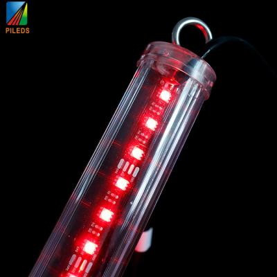 China Hotel 360 Degree Pixe LED Tube 40mm Diameter Dmx Tube 360 ​​Degree LED Meteor Tube for sale