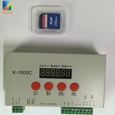 China K-1000C New Design RGB Led Controller Digital Led Strip Led Sd Card Dmx Controller MAX SPI 1536 Dots for sale