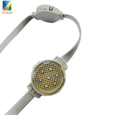 China RGB string pixel dot light outdoor decoration addressing LED pixel 50mm 24v waterproof IP68 RGB led pixel dot light string for sale