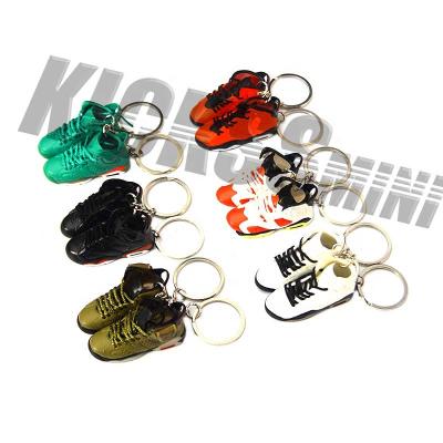 China Free Shipping 2D Promotion Gift Dropshipping PVC Material Sneaker 3D Key Chain Product Name 3d Rubber Sneaker Keychains for sale