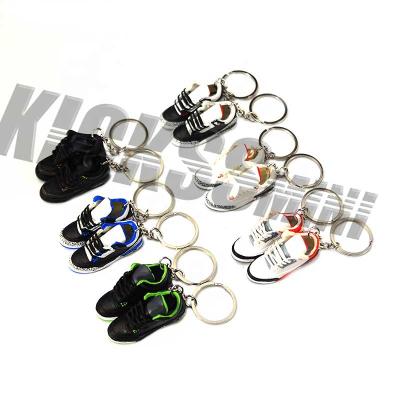 China Free Shipping Cheap Custom Made Sneaker Mini Running Shoe Keychain Keyring 3D PVC Promotion Gift Dropshipping Gift for sale