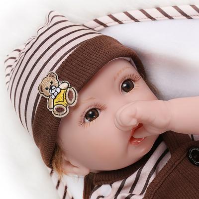 China Newborn Doll Realistic 22 Inch Silicone Vinyl Doll Handmade Reborn Baby Dolls for sale